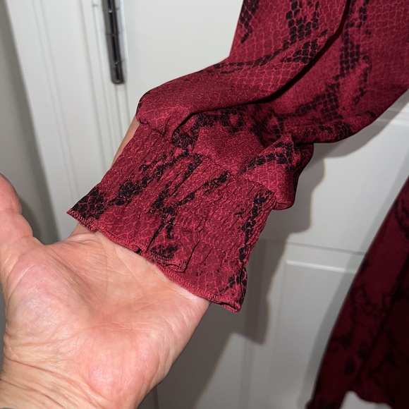 Banana republic, long sleeve, snake, print dress - Picture 3 of 5